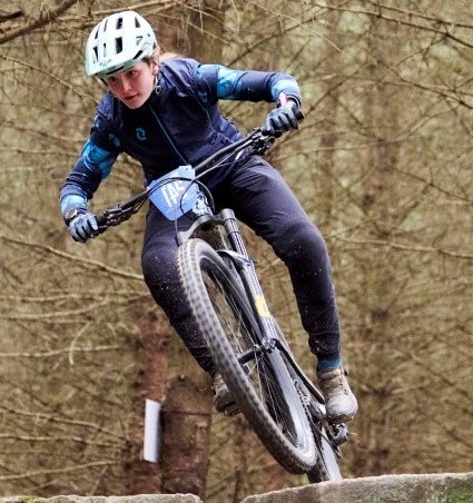 Person riding bike